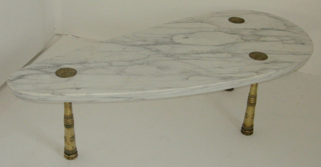 This exceptional coffee table by Monteverdi-Young has a 1 7/8