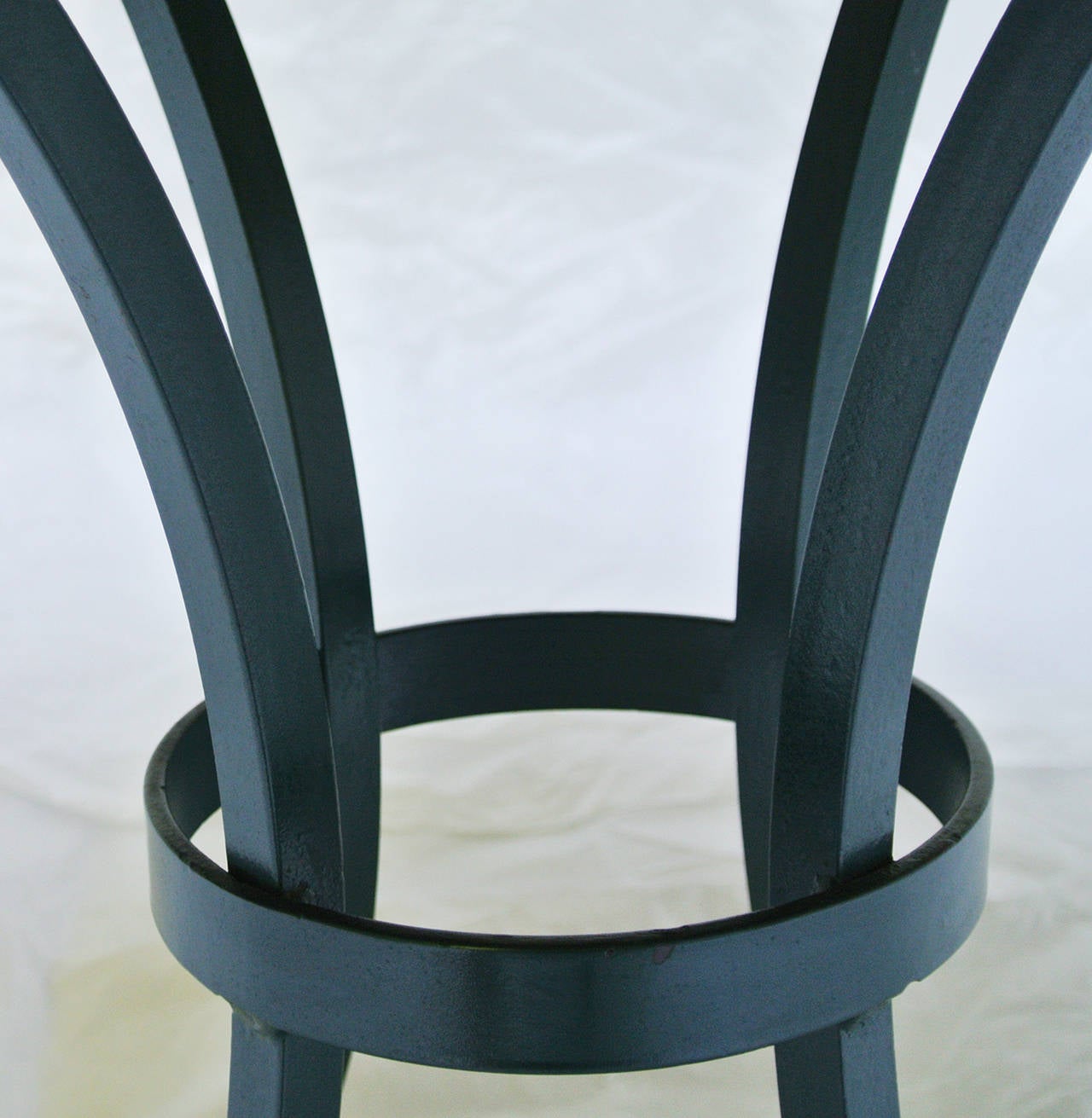 Cleo Baldon Wrought Iron and Oak Table and Four Chairs, circa 1965 at