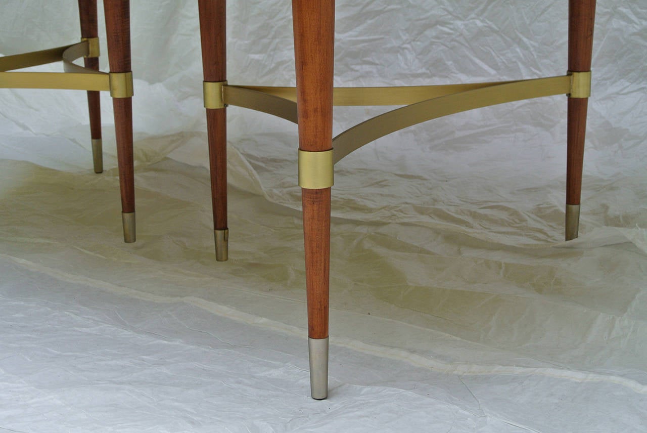 20th Century Bert England Forward Trend Collection Cherry wood and Brass Dining Table , 1958