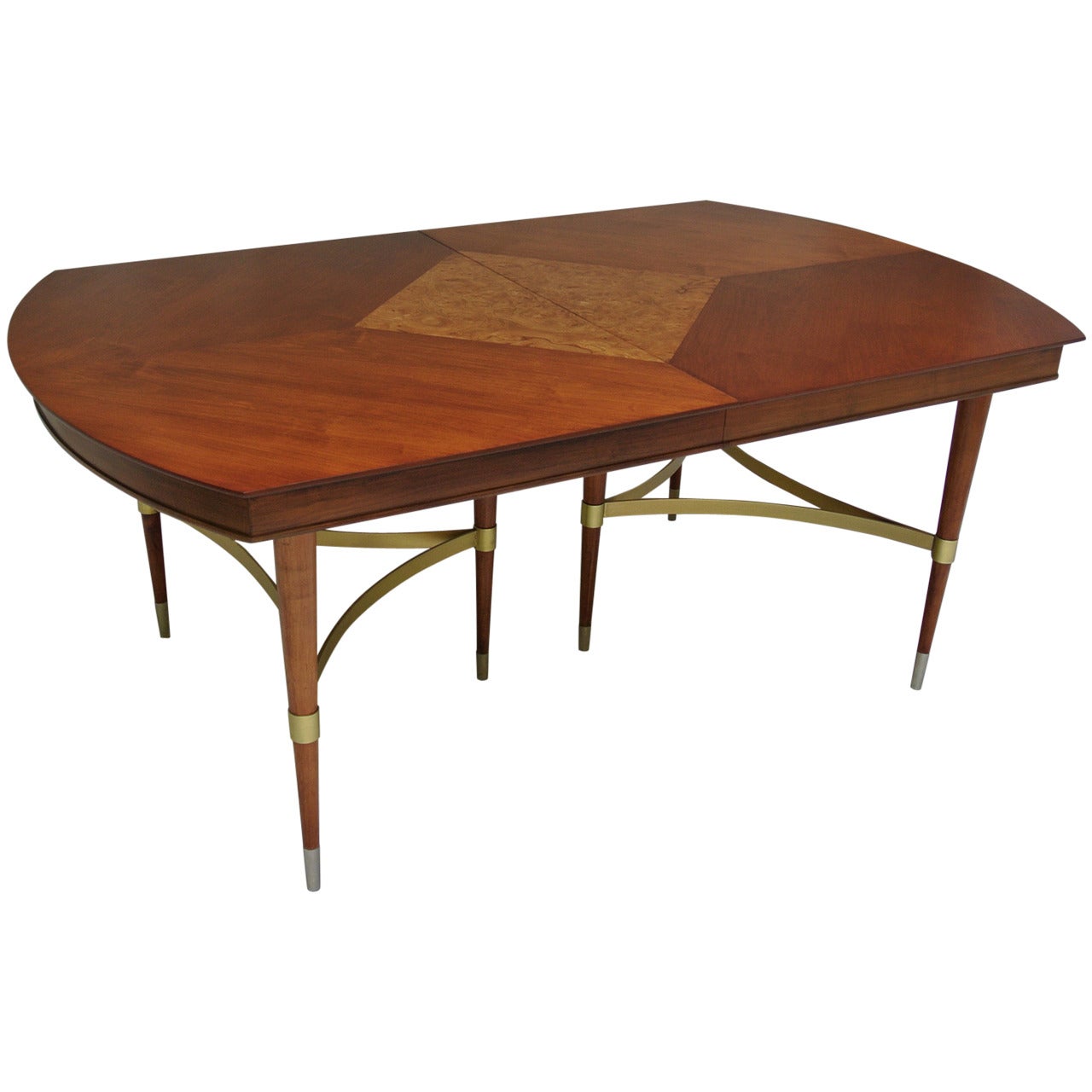 Bert England Forward Trend Collection Cherry wood and Brass Dining Table , 1958