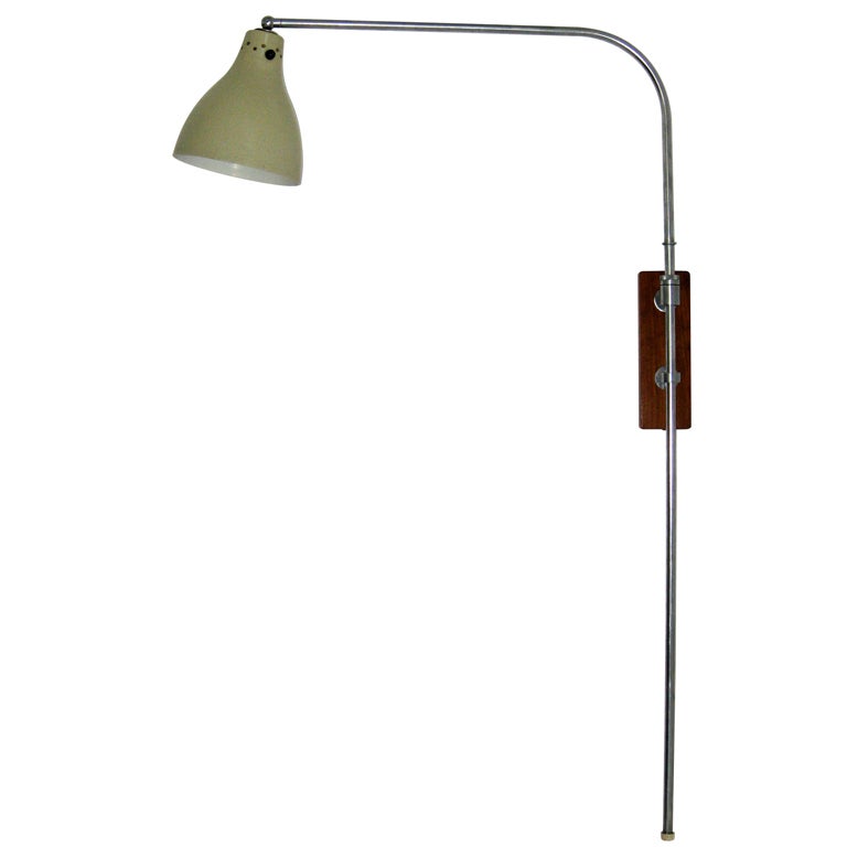 Greta Von Nessen Adjustable Swing Arm Wall Lamp