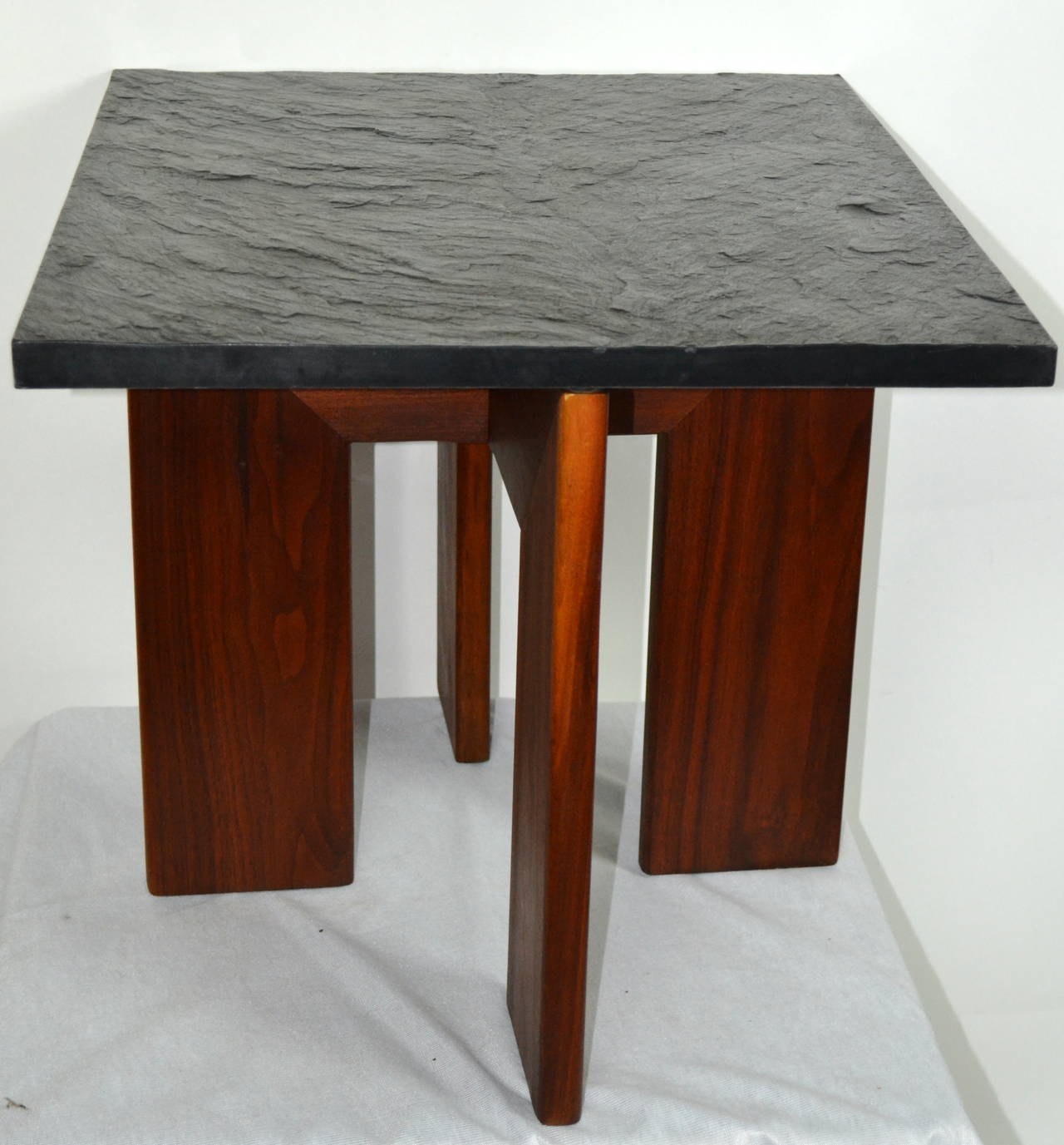 Mid-Century Modern Adrian Pearsall Slate Lamp Table, circa 1960
