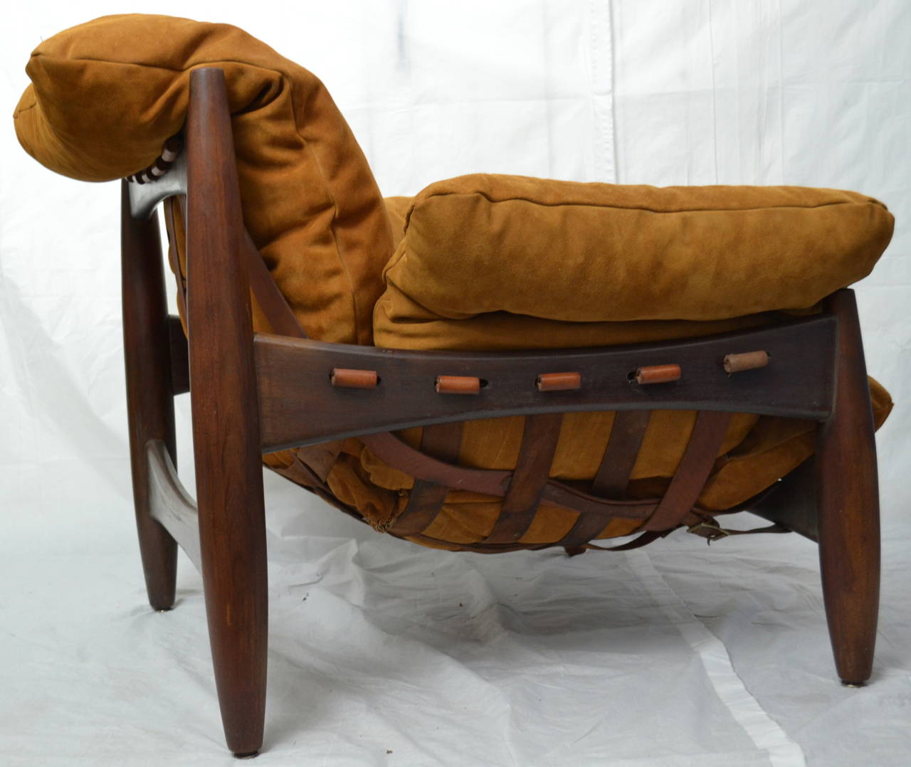Sergio Rodrigues Midcentury Rosewood Mole / Sheriff Chair, Brazil, circa 1962 In Excellent Condition In Camden, ME