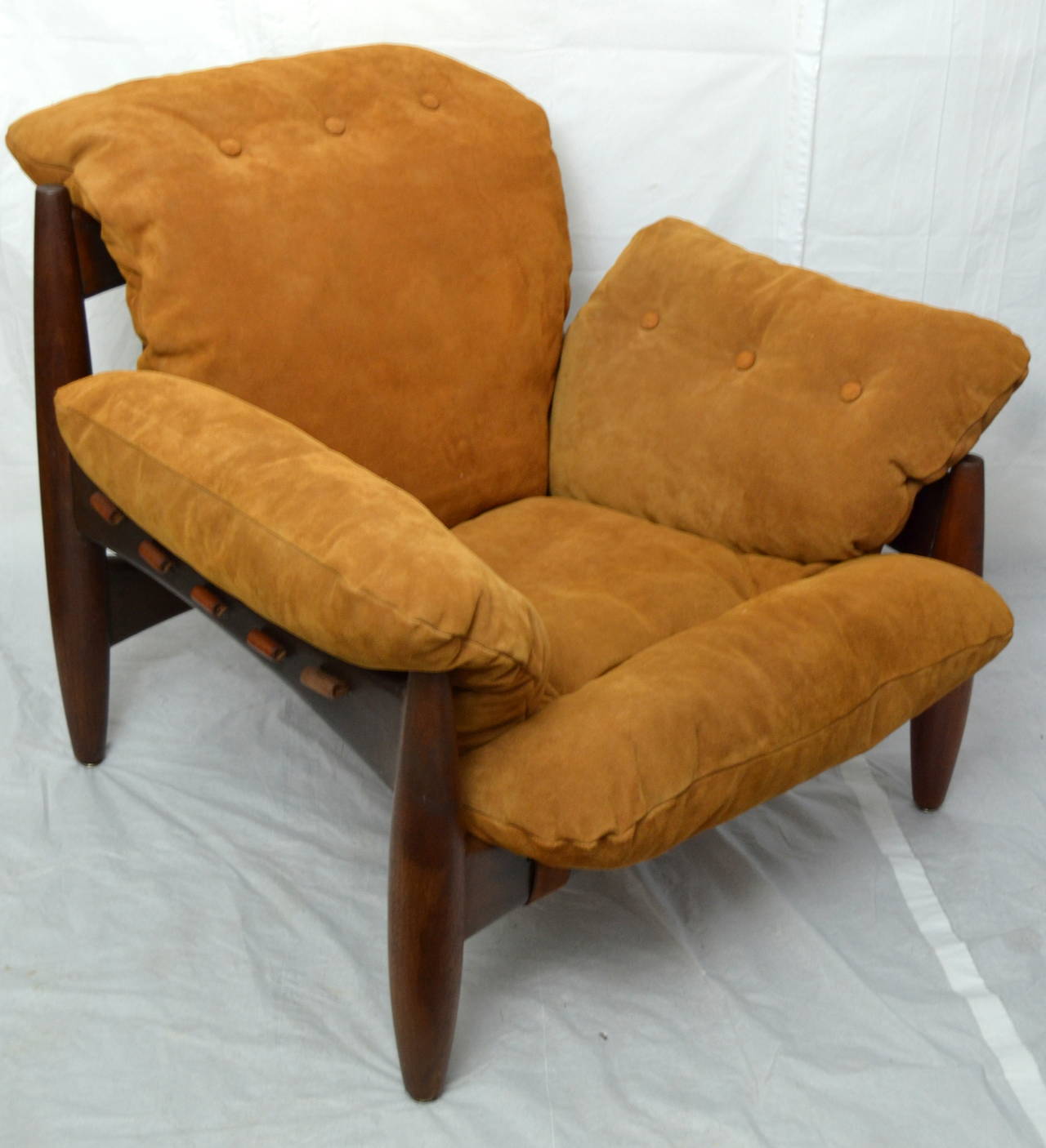 Mid-20th Century Sergio Rodrigues Midcentury Rosewood Mole / Sheriff Chair, Brazil, circa 1962