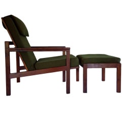 Adjustable Lounge Chair & Ottoman Arden Riddle (1921-2011) 1968