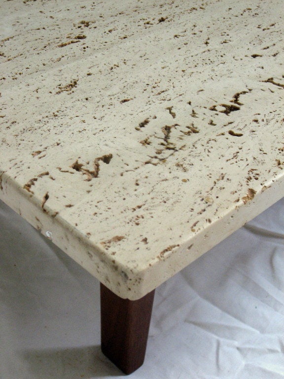 American Cocktail Table Arden Riddle (1921- 2011) 1969 Travertine Marble
