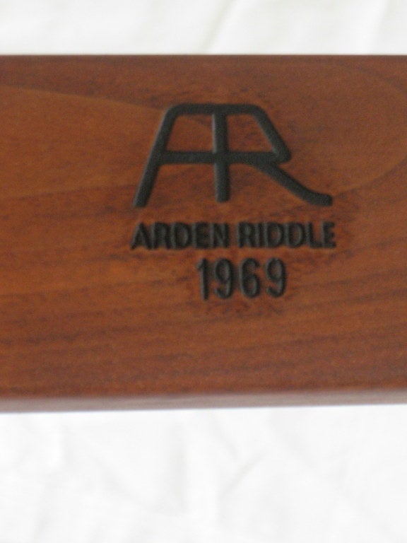 Cocktail Table Arden Riddle (1921- 2011) 1969 Travertine Marble In Excellent Condition In Camden, ME