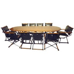 Terra Outdoor Suite by Cleo Baldon Dining Table & 10 Chairs 1970