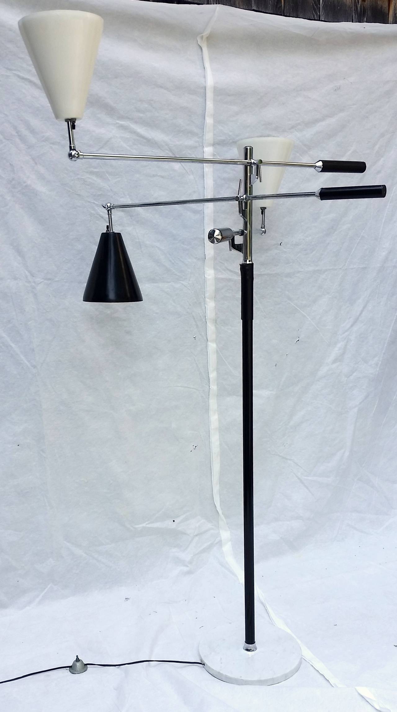 Triennale Floor Lamp by Angelo Lelli for Arredoluce Monza c.1959 In Excellent Condition In Camden, ME