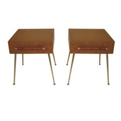 T. H. Robsjohn-Gibbings Pair of End Tables for Widdicomb