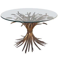 Vintage Italian Hollywood Regency Tole Gilt End Table, circa 1960 11