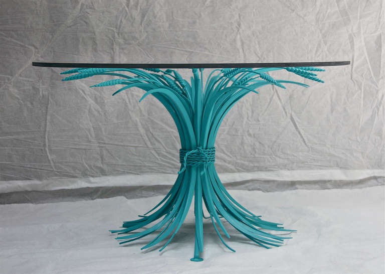 Mid-Century Modern Vintage Italian Hollywood Regency End Table with a Creative Twist of Color