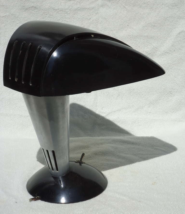 Walter Dorwin Teague / Otto Wolf Desk Lamp Polaroid #114 c. 1940