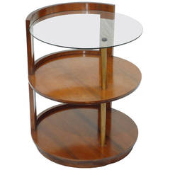 Rare Gilbert Rohde Three-Tier Side Table/Nightstand for Herman Miller c.1939
