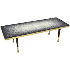 Genaro Alvarez Mosaic Glass Tile Cocktail Table Mexico, circa 1955