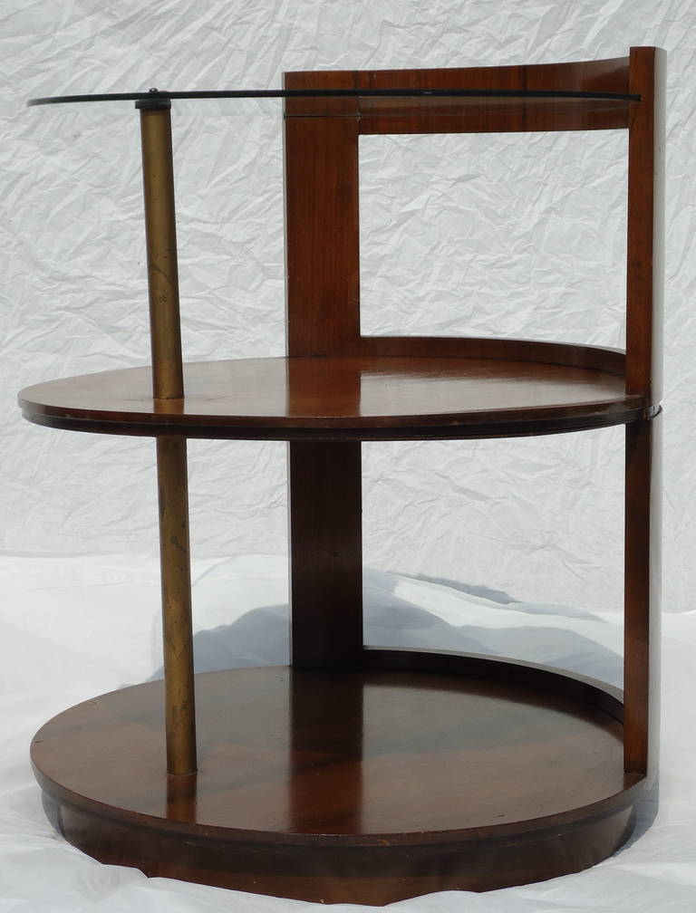 Rare Gilbert Rohde Three-Tier Side Table/Nightstand for Herman Miller c.1939 2