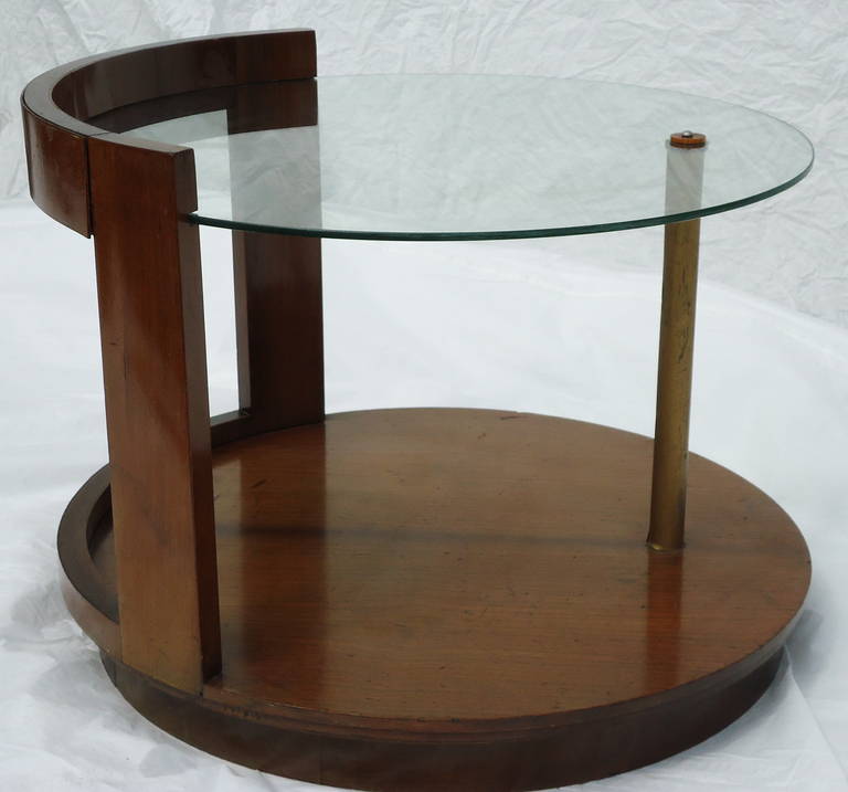 Mid-20th Century Gilbert Rohde for Herman Miller Art Deco Walnut Cocktail Table, circa 1939