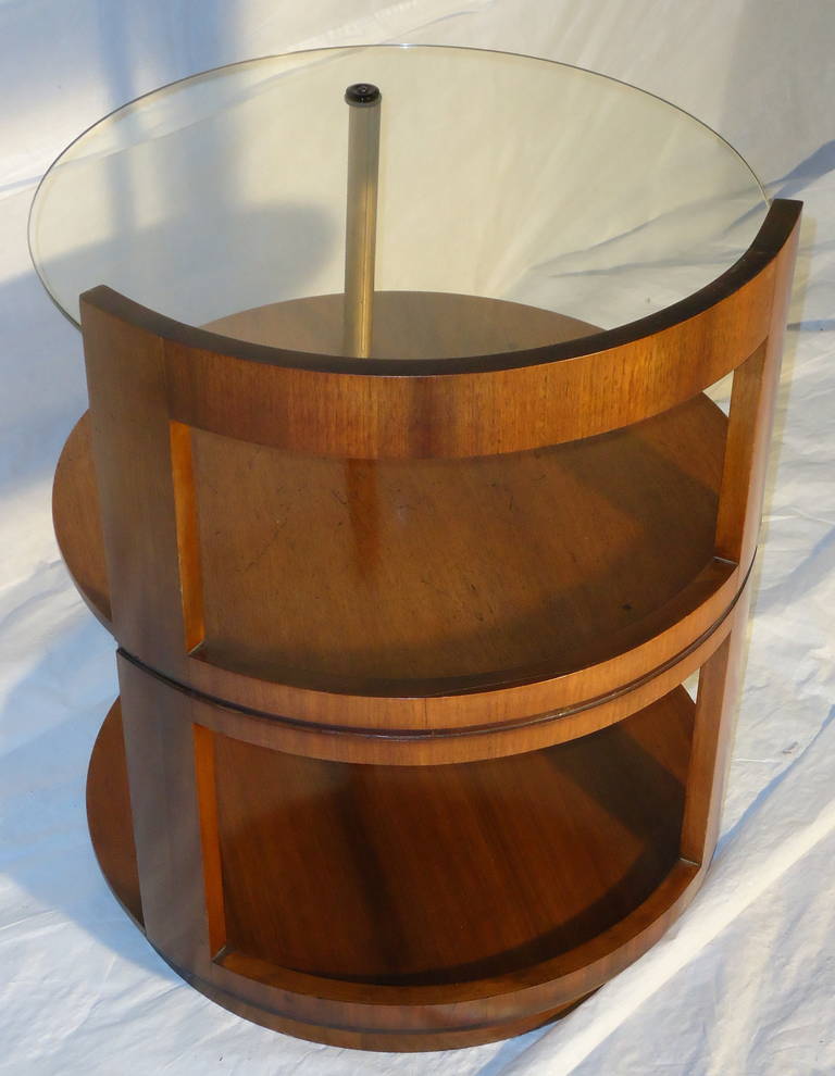 Bakelite Rare Gilbert Rohde Three-Tier Side Table/Nightstand for Herman Miller c.1939