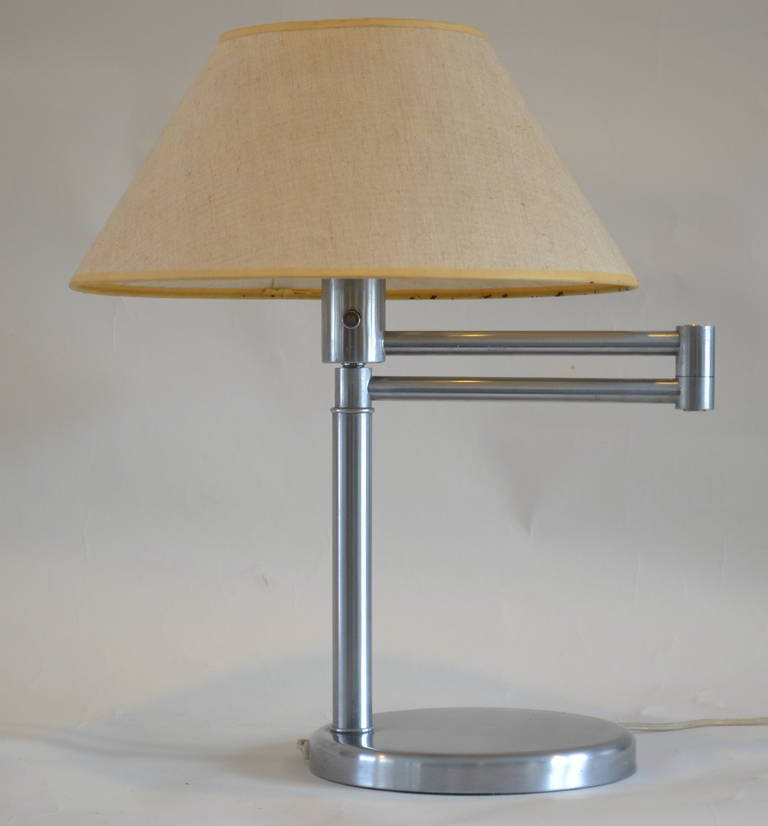 Plated Nessen Studio Swing Art Desk Lamp