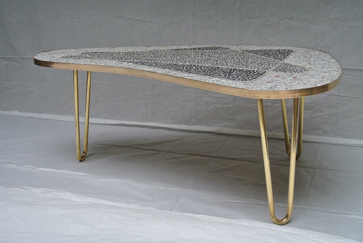 1957 German Mosaic Coffee Table by Berthold Muller at 1stDibs coffee