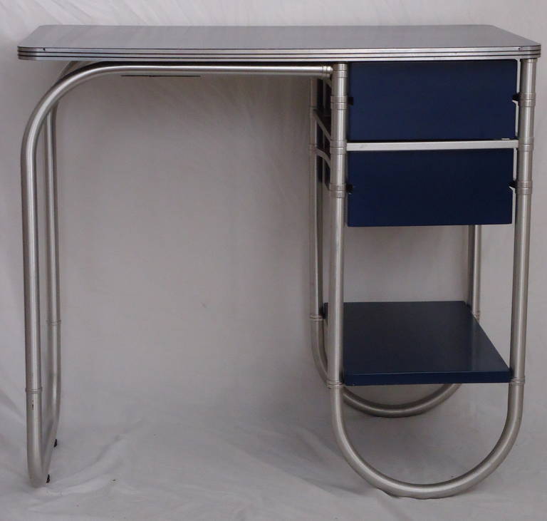 Mid-20th Century Warren McArthur Small Writing Desk Vanity c. 1938