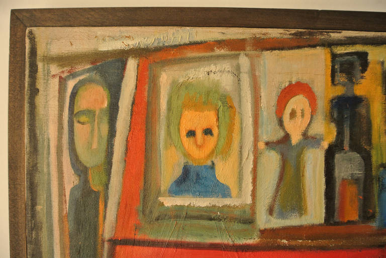 Post-Modern Outsider Art, Figurative Painting 60s For Sale