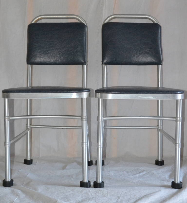 Warren McArthur Classic Pair of Side Chairs, circa 1938 In Excellent Condition In Camden, ME