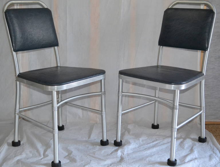 American Warren McArthur Classic Pair of Side Chairs, circa 1938