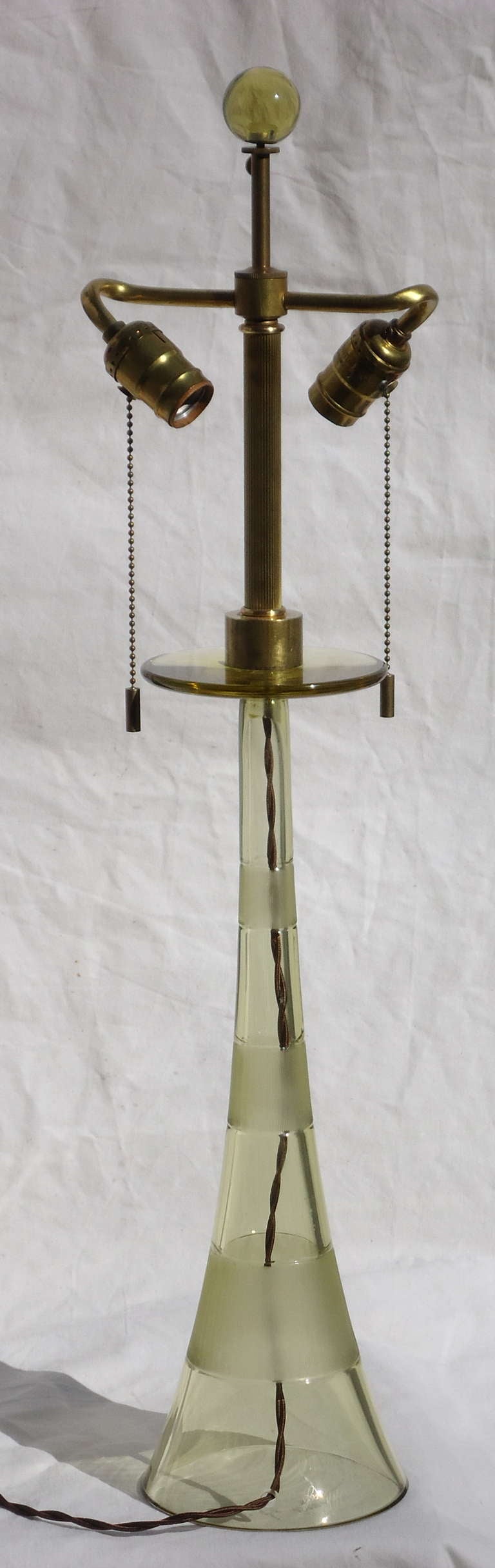 Mid-Century Modern Murano Glass Table Lamp John Hutton Donghia, circa 1980