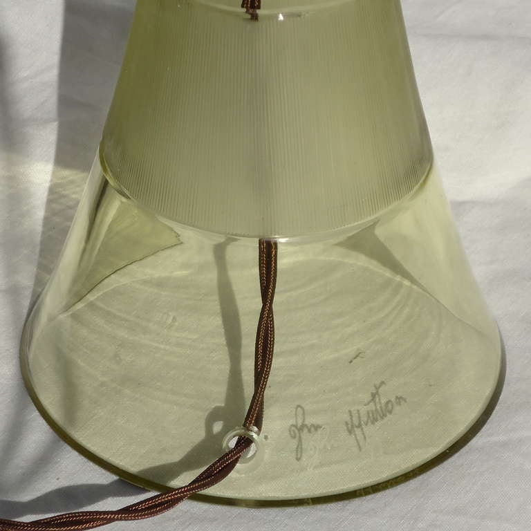 Italian Murano Glass Table Lamp John Hutton Donghia, circa 1980