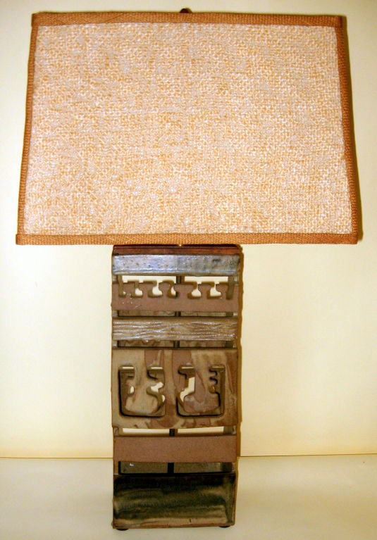 William Wyman Hand Crafted Ceramic Lamp, 1958