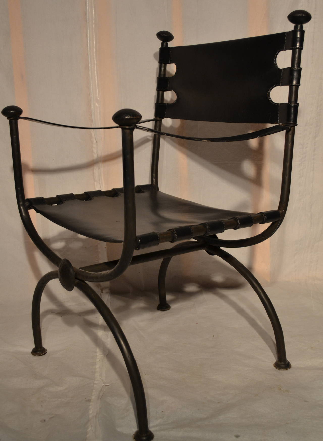 American Suite of Four Black Arthur Court Director Chairs, circa 1976