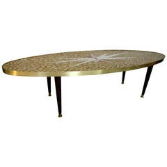 Mid-Century Glass Tile Mosaic Coffee Table, circa 1960, Mexico