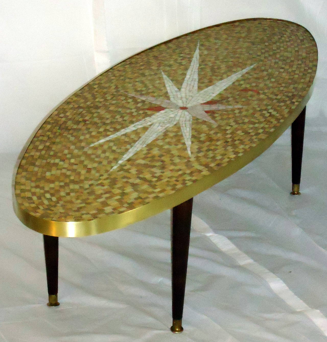 MidCentury Glass Tile Mosaic Coffee Table, circa 1960, Mexico at