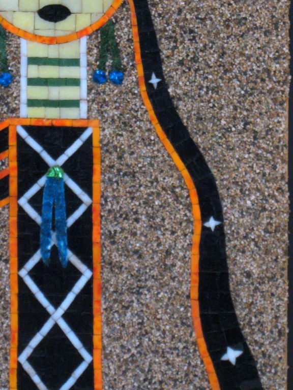 Mosaic Tile Sand Painting of Navajo Yeibichai 1