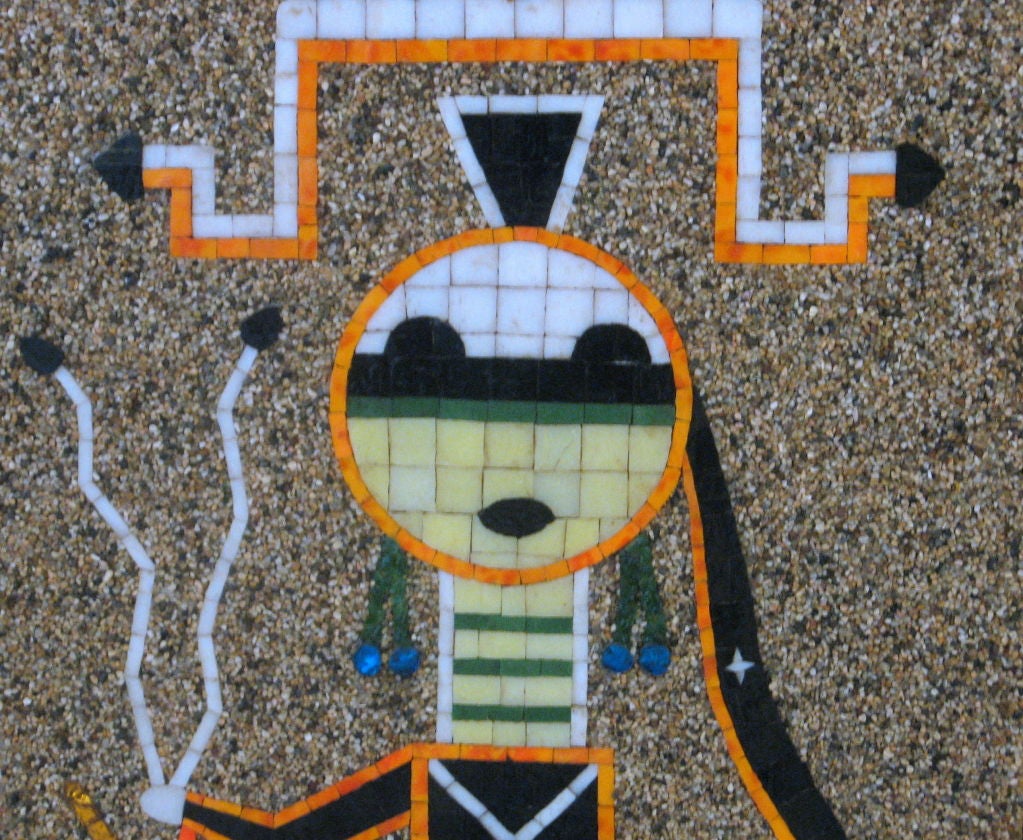 Mosaic Tile Sand Painting of Navajo Yeibichai 3