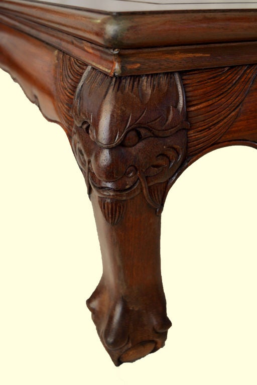 Chinesischer, hartes Holz, Kang-Tisch, 20. Jahrhundert (Hartholz) im Angebot
