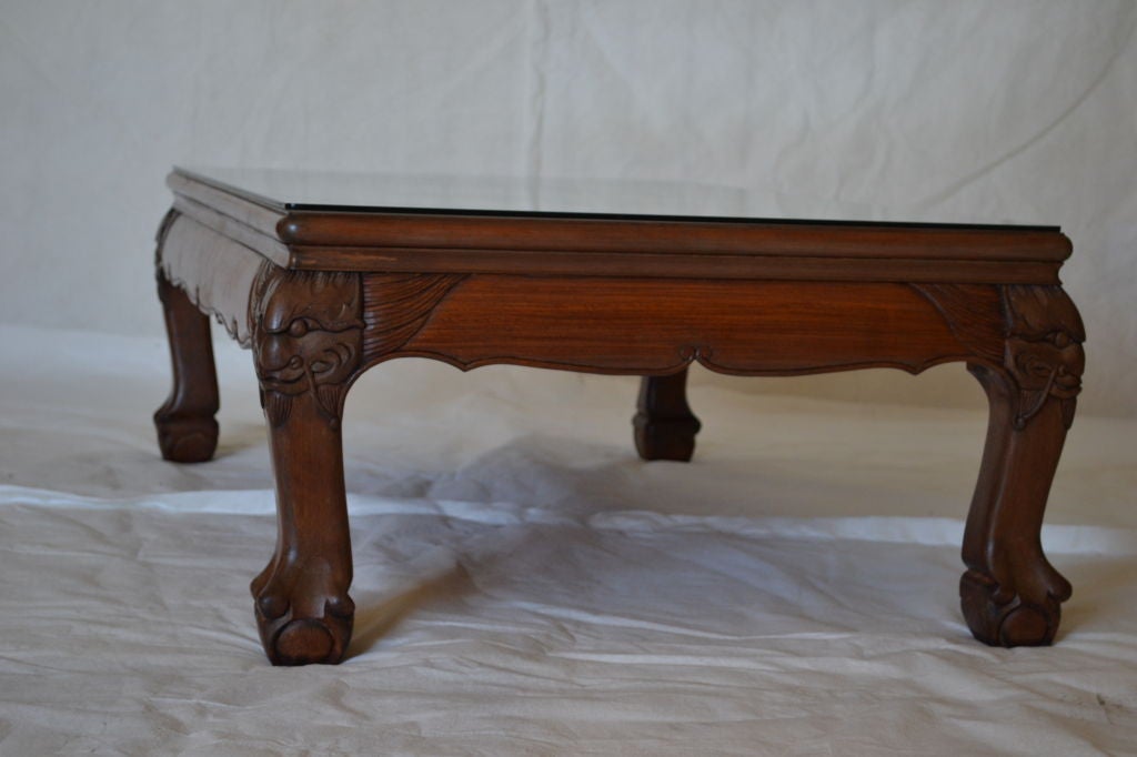 A hardwood Kang table, 20th century.