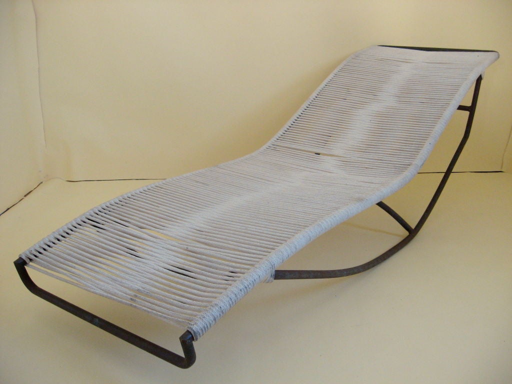 Pair of Walter Lamb Outdoor Bronze Wakiki Lounges c.1960 In Excellent Condition In Camden, ME