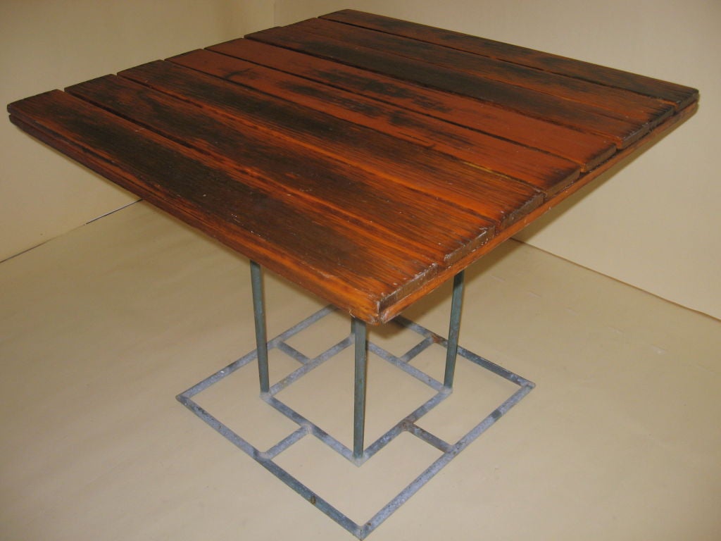 American Walter Lamb Hawaiian Cafe Tables, circa 1945 For Sale