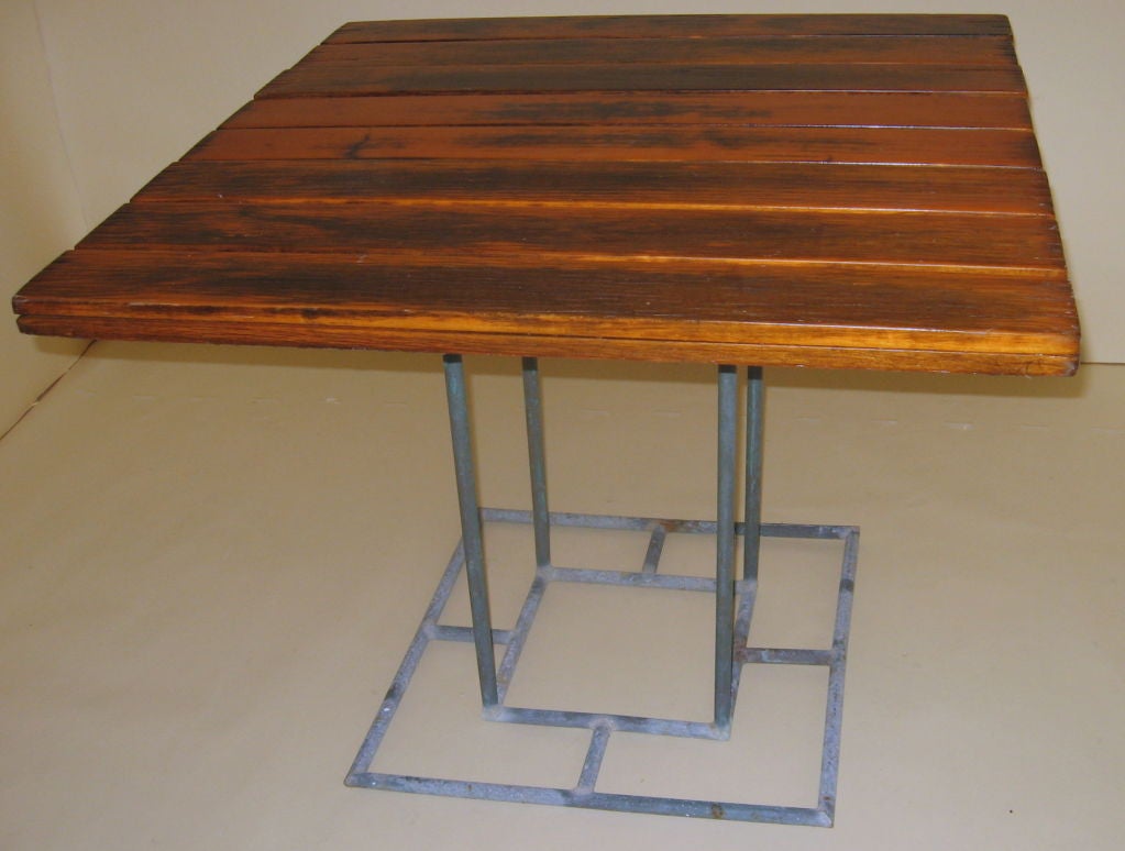 Walter Lamb Hawaiian Cafe Tables, circa 1945 In Good Condition For Sale In Camden, ME