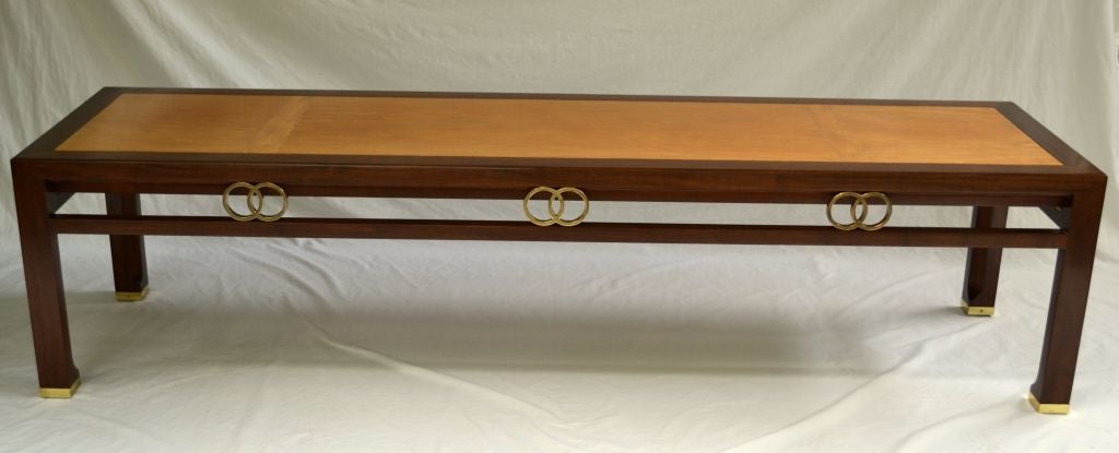 Mid-Century Modern Michael Taylor, Table basse en noyer conçue pour Baker  en vente