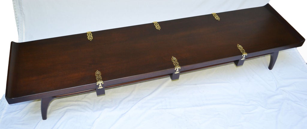 Mesa de centro de caoba Edmond Spence para Industria Mueblara, México 1953 Moderno de mediados de siglo en venta