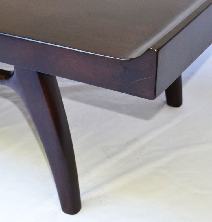 Hand-Crafted Edmond Spence Mahogany Coffee Table for Industria Mueblara, Mexico 1953 For Sale