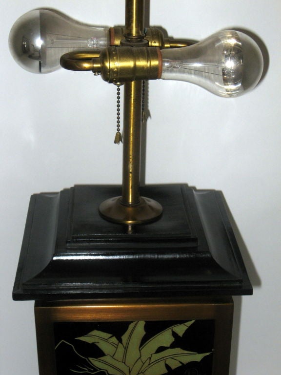 American Norman Perry Asian Modern Table Lamp For Sale