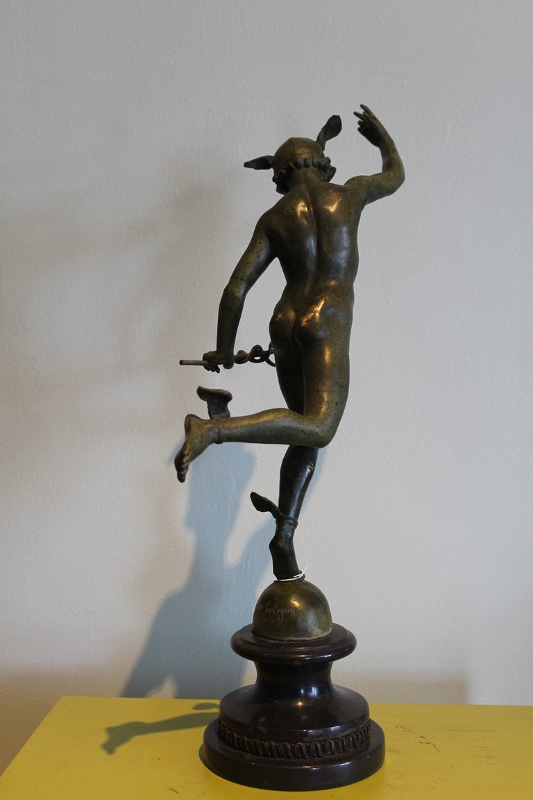 Bronze Mercury Statue by Giam Cologma