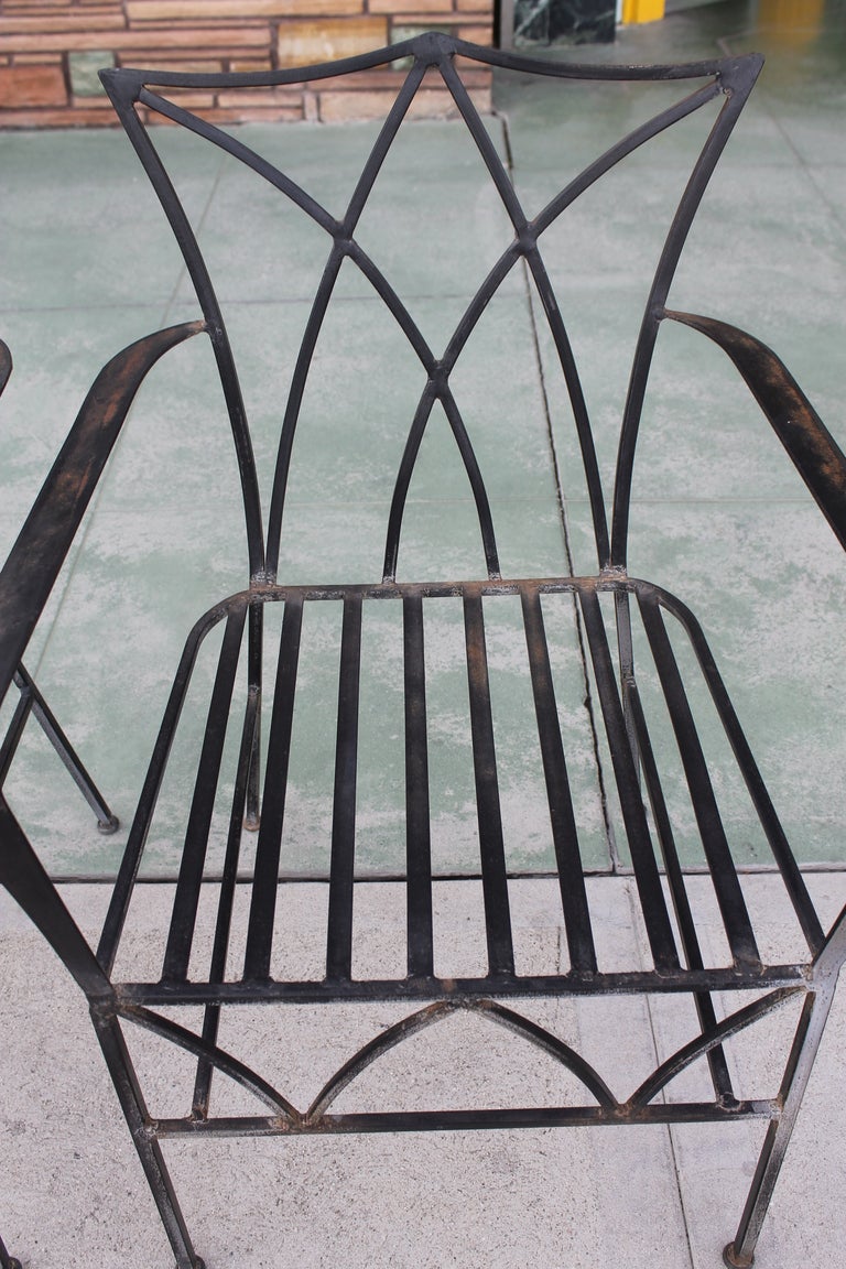 Hollywood Regency Patio Chairs In Excellent Condition In Palm Springs, CA