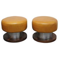 Pair of Stools, attributed to Milo Baughman