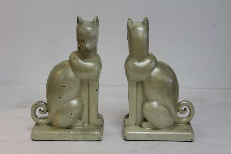 Pair of art deco decorative cats.  Each measure 5