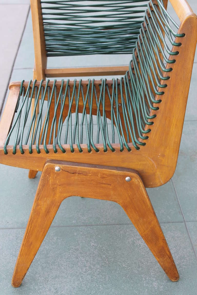 Hardwood chairs, manner of Klaus Grabe In Good Condition In Palm Springs, CA